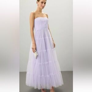 Zac Posen Strapless Tulle Gown